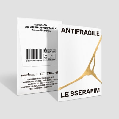 [WELLPOD限定]LE SSERAFIM- ANTIFRAGILE(Weverse Albums Ver.)韓国盤[追加特典: サイン写真+フォトカード]