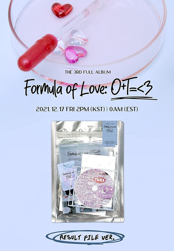 TWICE - Formula of Love:O+T=<3 (Result file ver.)(additional gift:Postcard +extra photo card +sticker)
