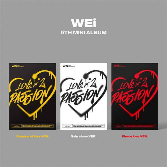 WELLPOD限定]WEi - Love Pt.2 : Passion (3SET ver.) 韓国盤